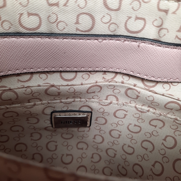GUESS Purse Rose Multi Meera Hand Bag Flower Bag Beige Pink - Picture 7 of 14